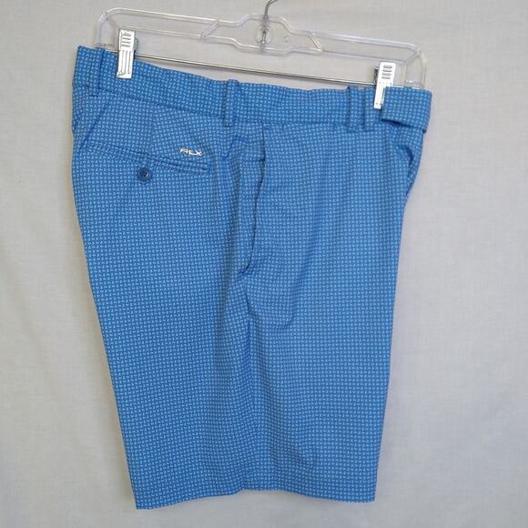 RLX Ralph Lauren Golf Shorts Blue Water Drop Pattern Size 30 Performance - Picture 4 of 14